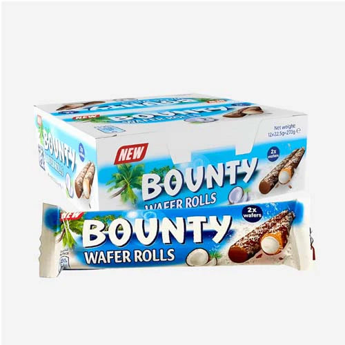 Bounty Wafer Rolls 22.5g - Pack of 12