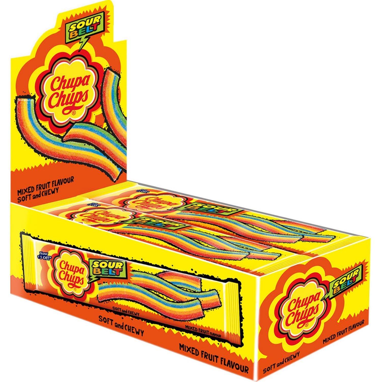 Chupa Chups Sour Belt Tutti Frutti 7g