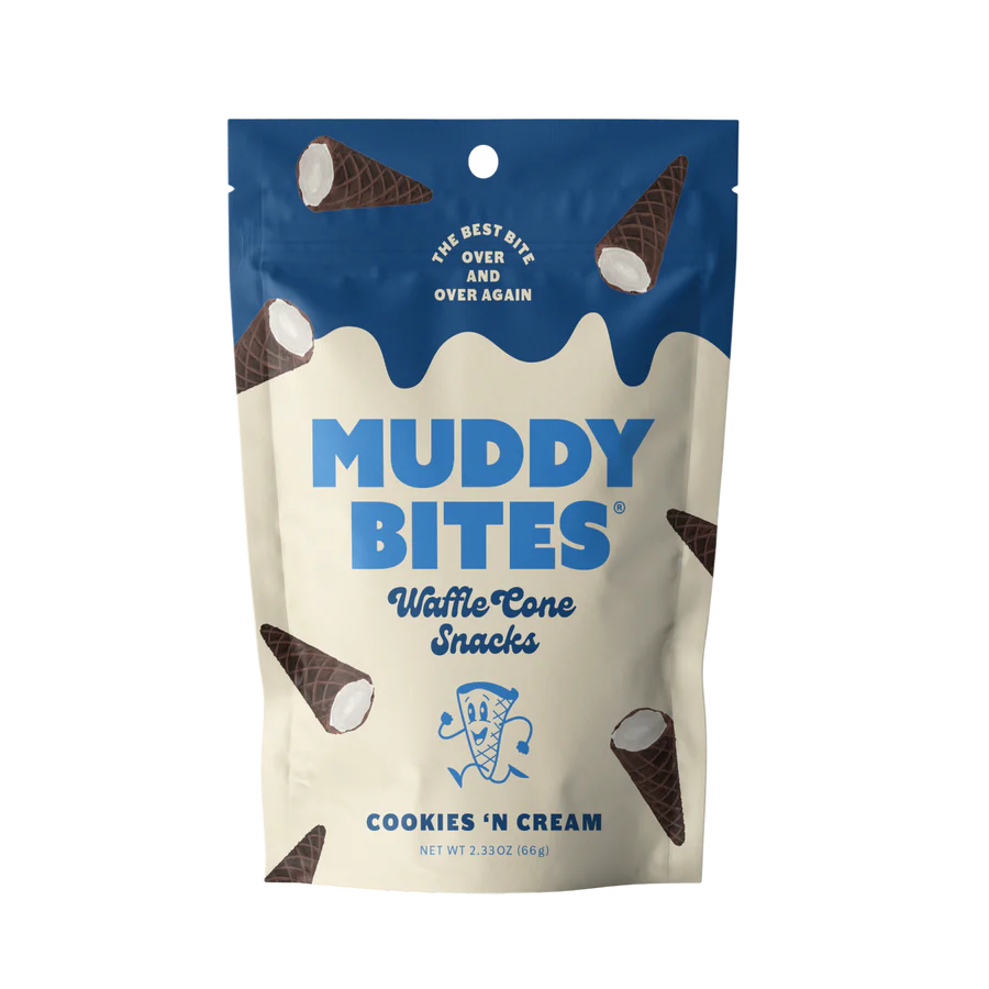 Muddy Bites Cookies and Cream Cone 2.33 oz/66g