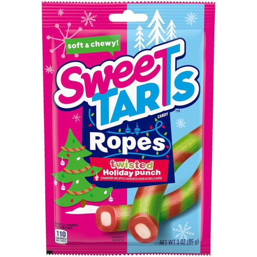 Sweetarts Chewy Ropes - Twisted Holiday Punch (85g)