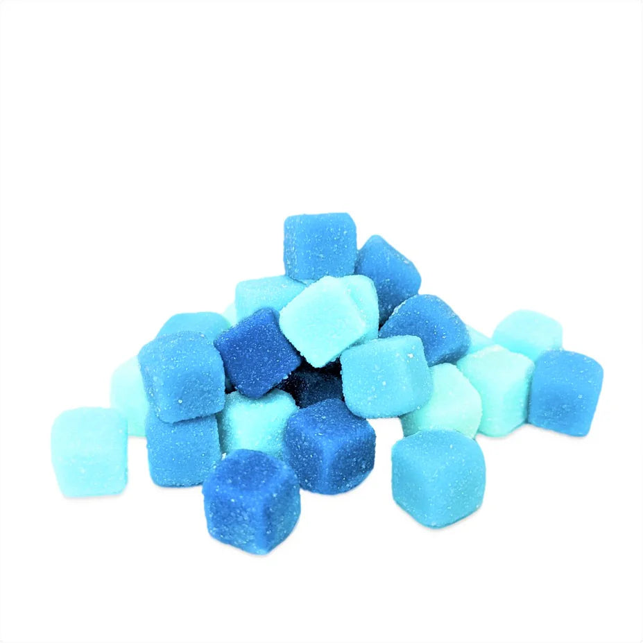 Warheads Blue Raspberry Blizzard Cubes 85g